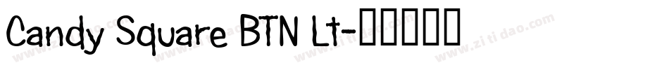 Candy Square BTN Lt字体转换